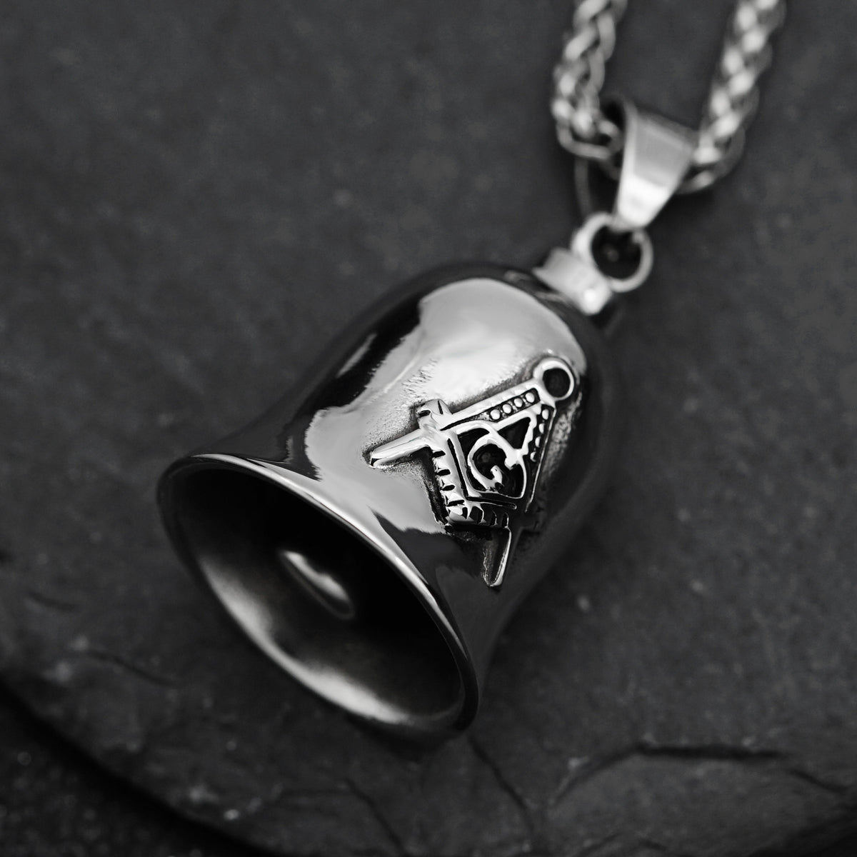Vintage Stainless Steel Pendant Necklace