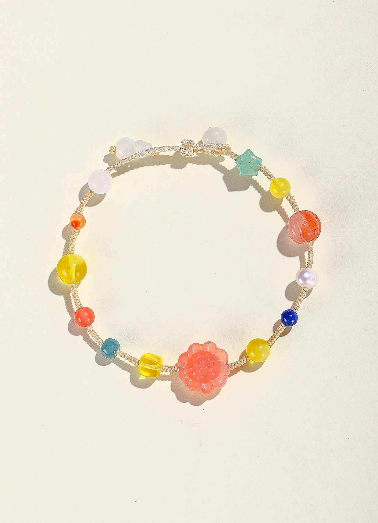Planderful Fortune's Favor Bracelet – Hand-Woven Crystal Design