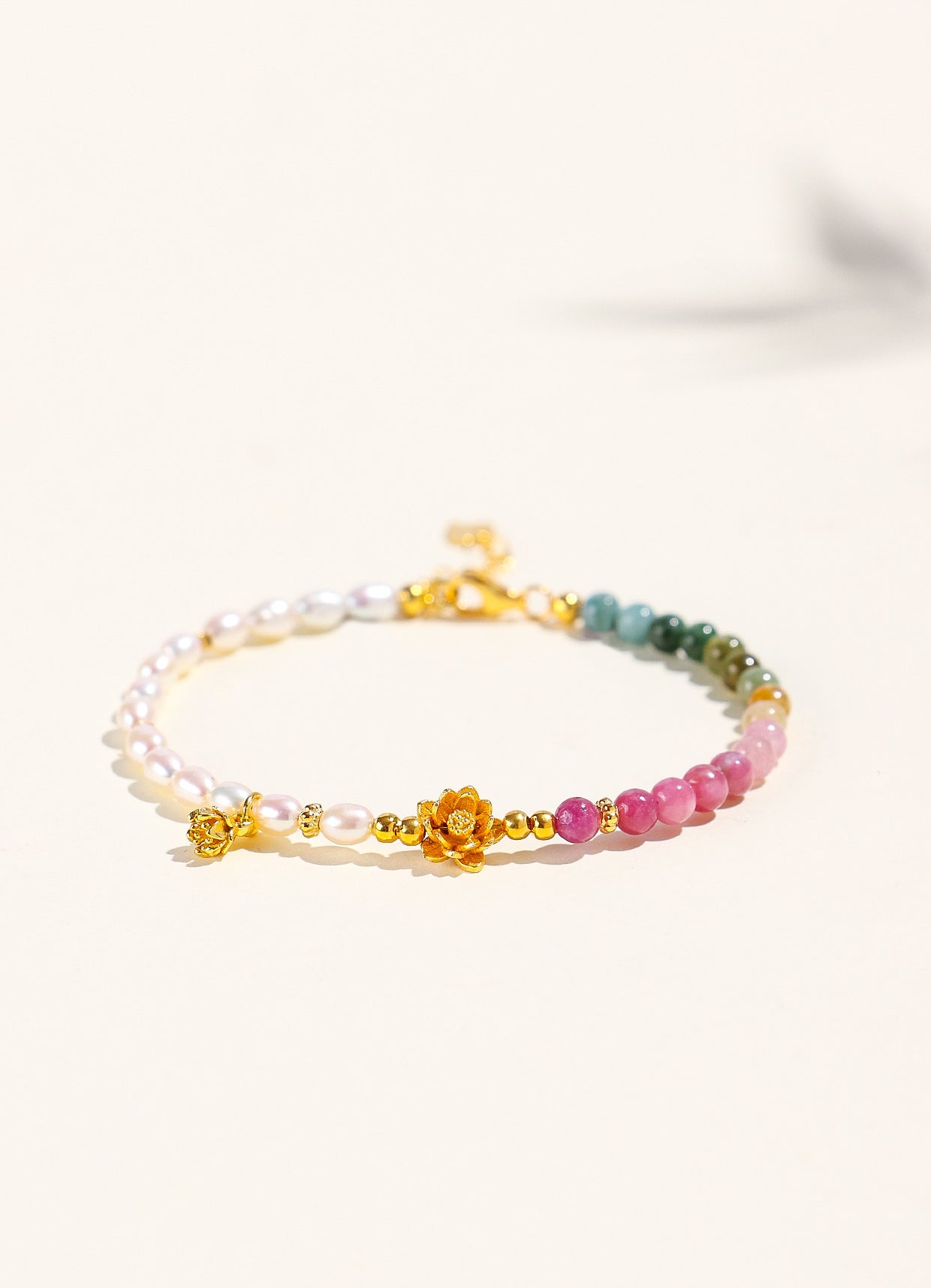 Planderful Fortune's Favor Bracelet – Fresh and Sweet Tourmaline and Pearl Design