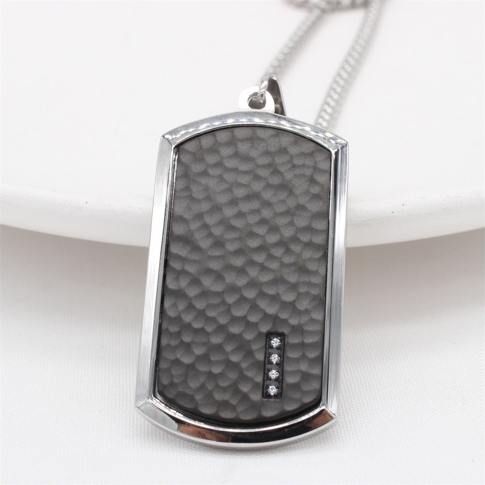 Minimalist Titanium Steel Pendant Planderful Unisex Fashion With Protective Statement