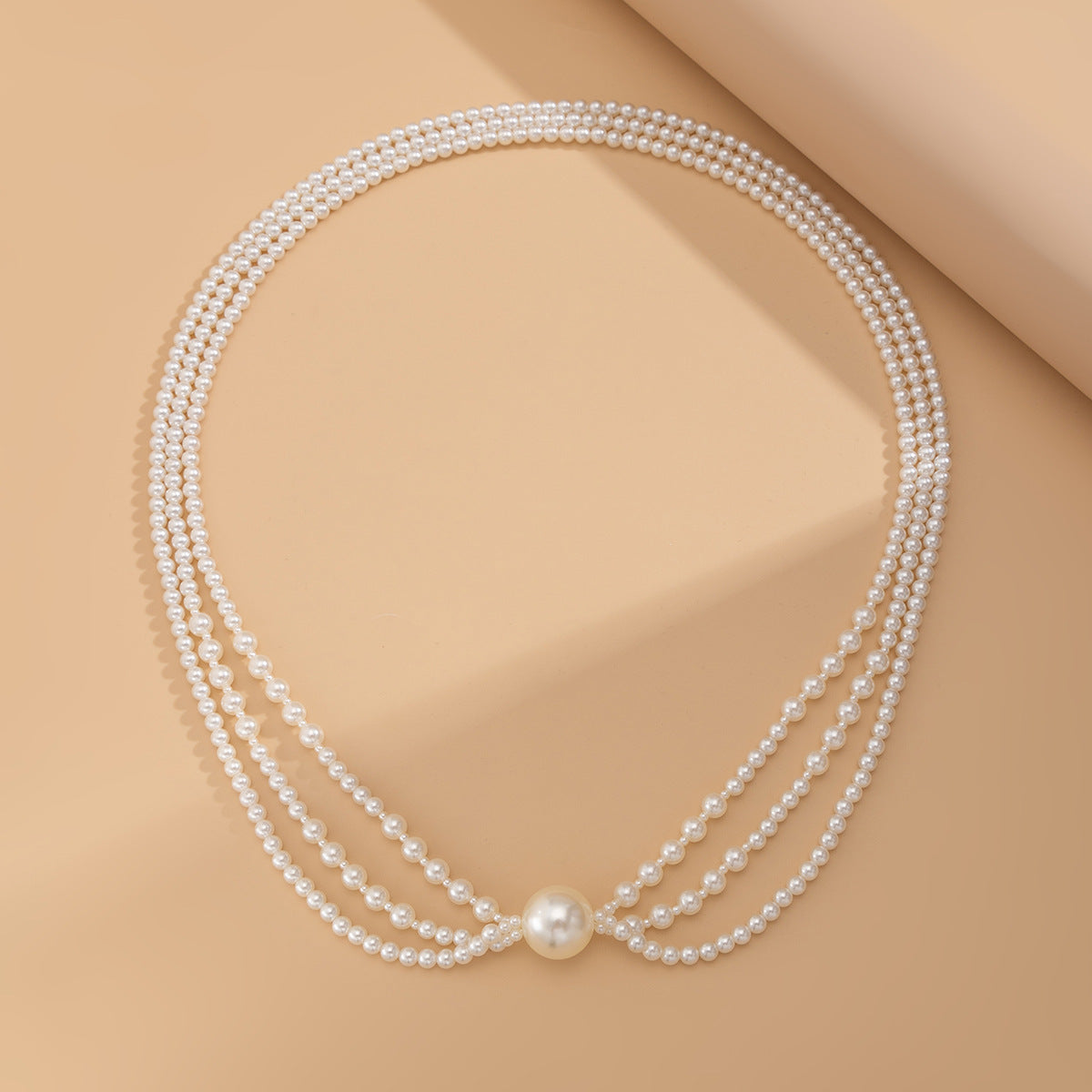 Baroque Imitation Pearl Layered Long Necklace