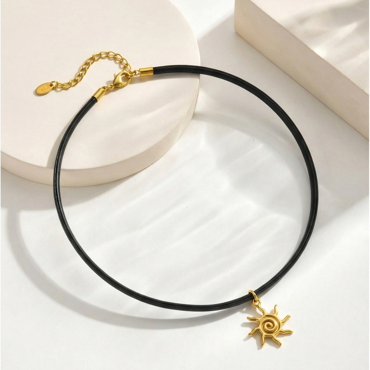 Stainless Steel Leather Necklace Collar – Gothic