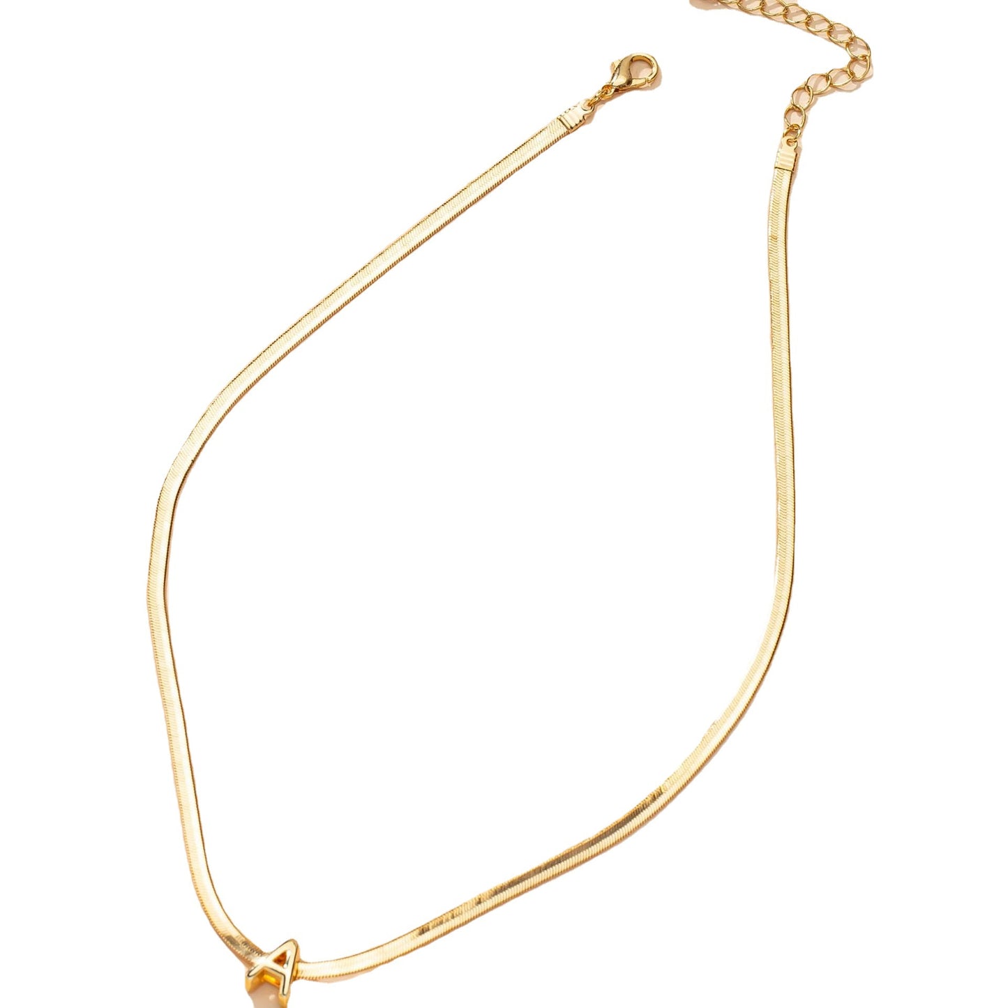 Letter A Pendant Chain Necklace - Vienna Verve Collection