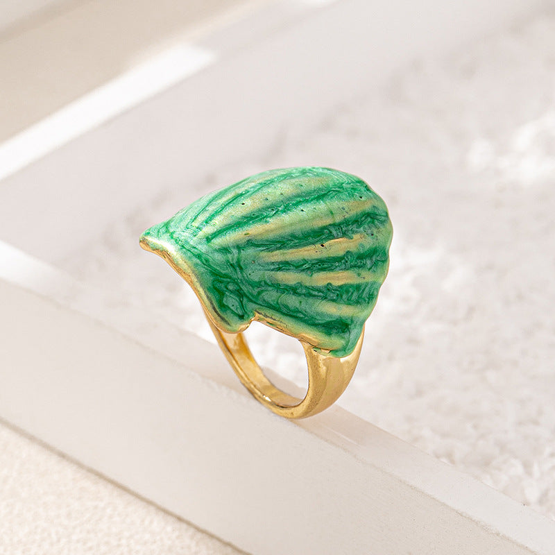 Ocean Style Shell Women's Ring by Planderful for Beach Vibes