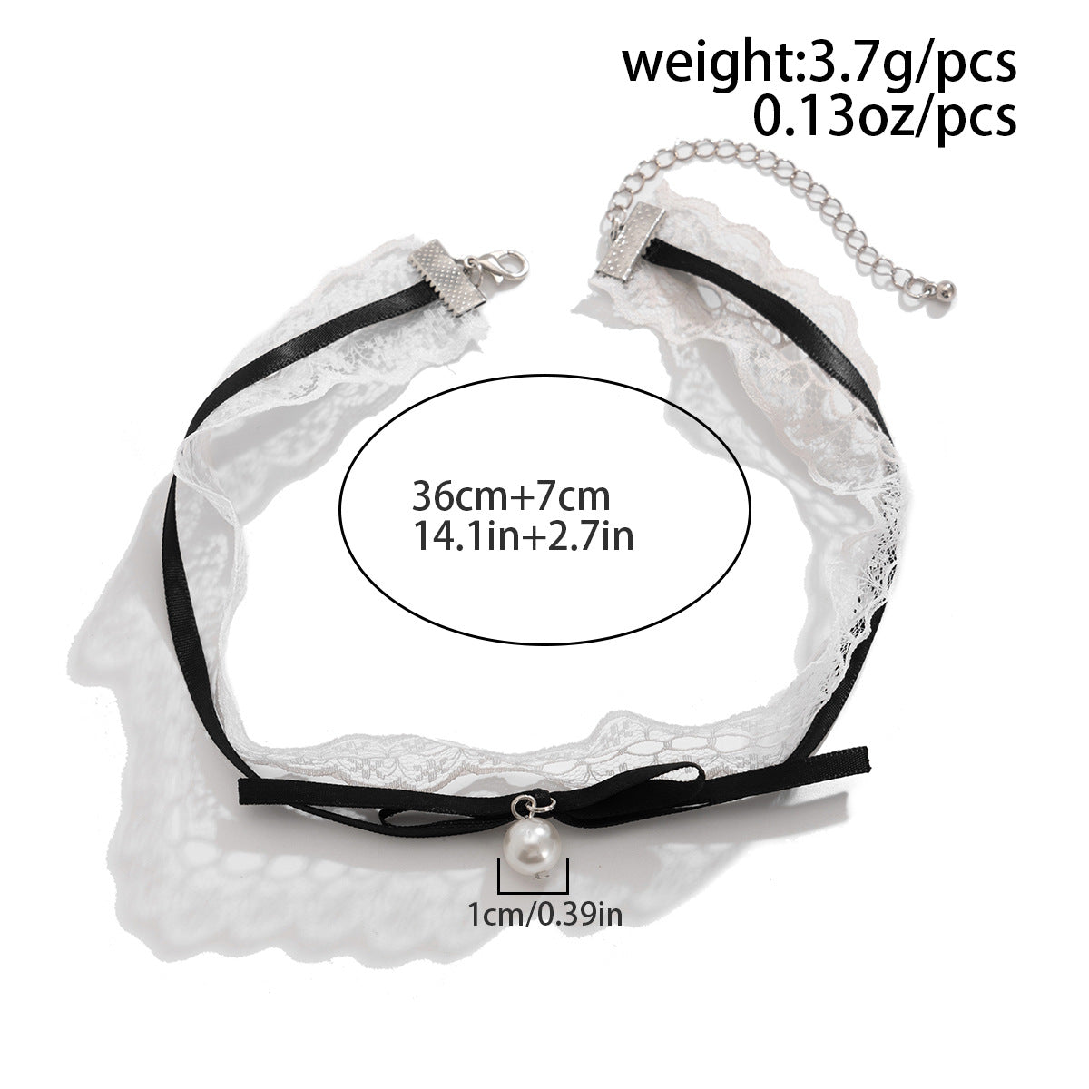 Bow Double-Layer Lace Choker