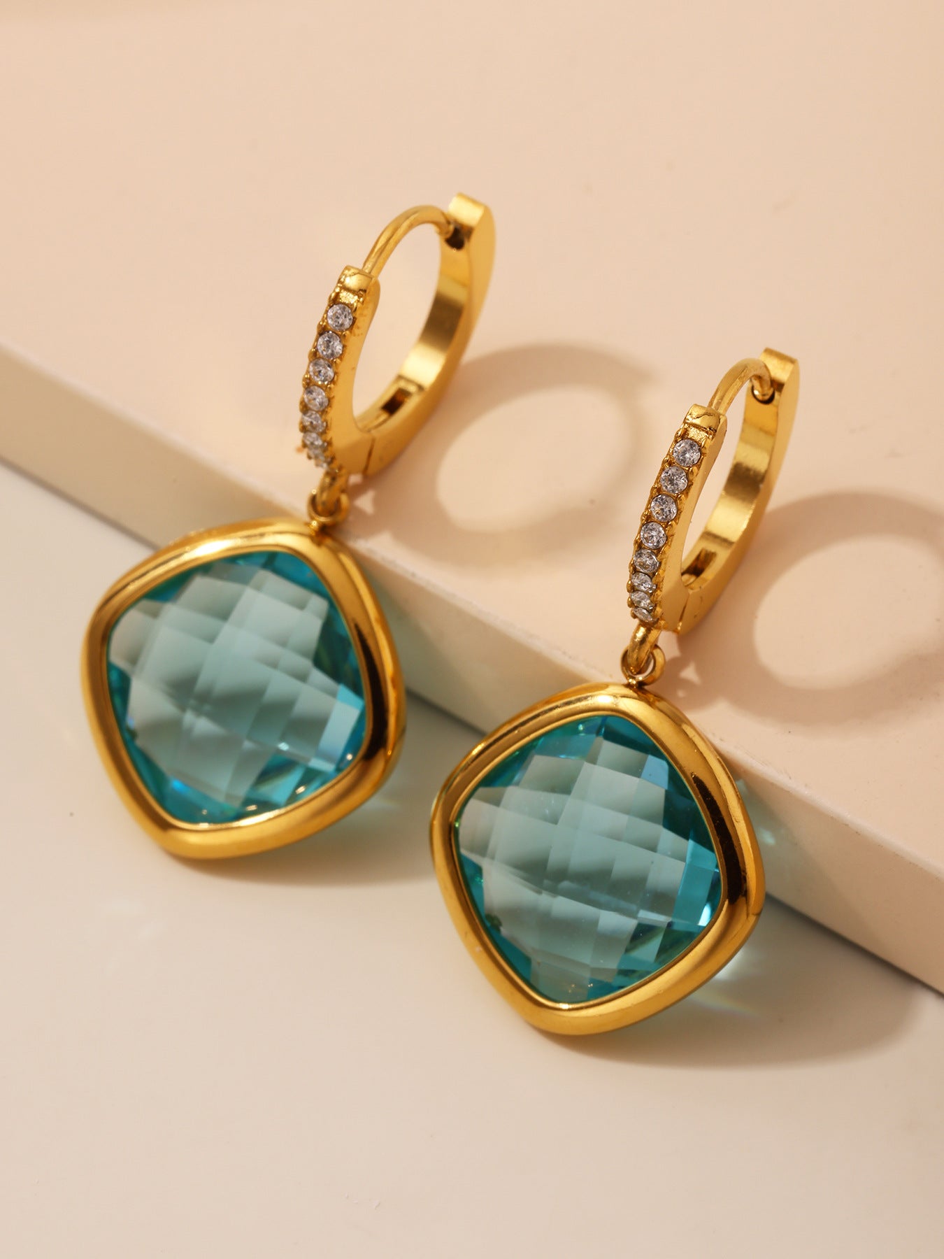 Planderful Everyday Genie Czech Glass Zircon Earrings Women