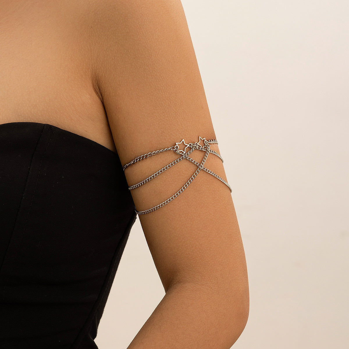 Planderful Vienna Verve Adjustable Punk Arm Chain Bracelet For Women Ethnic Statement Jewelry