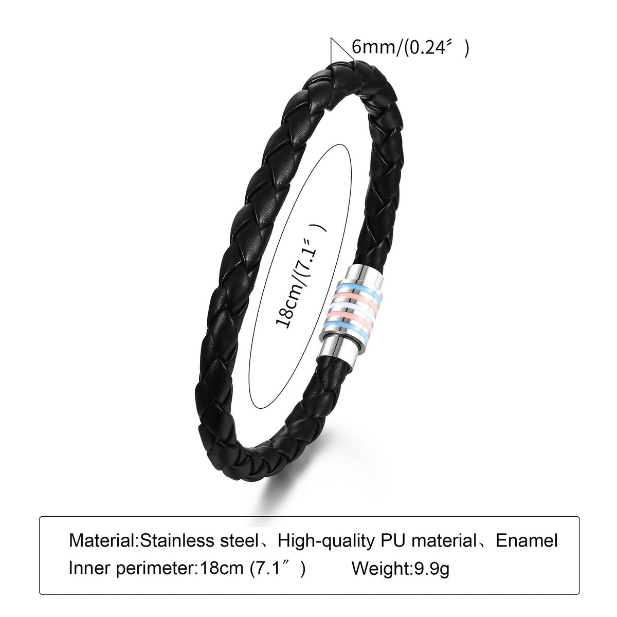Braided Stainless Steel Bracelet