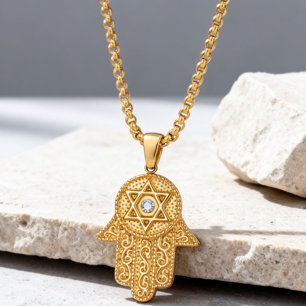 Zircon Stainless Steel Pendant