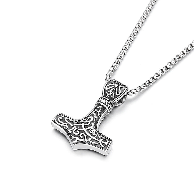 Stainless Steel Necklace – Vintage Nordic Rune
