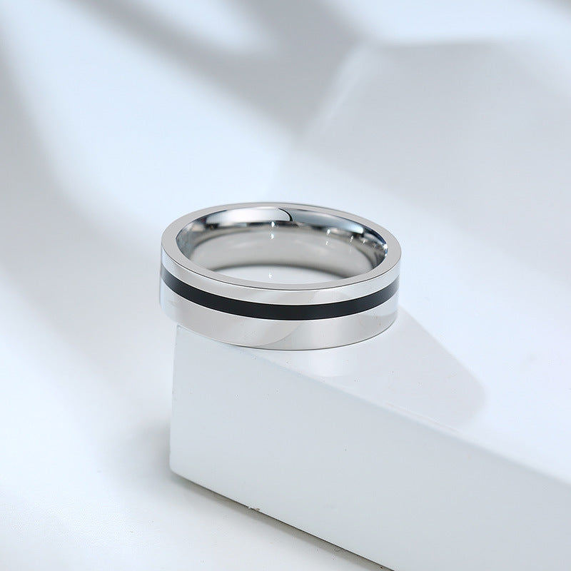 Metal Jewelry Titanium Steel Ring Spot Wholesale for Men