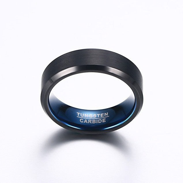 European And American Popular Jewelry Wholesale 6MM Men's Tungsten Steel Ring