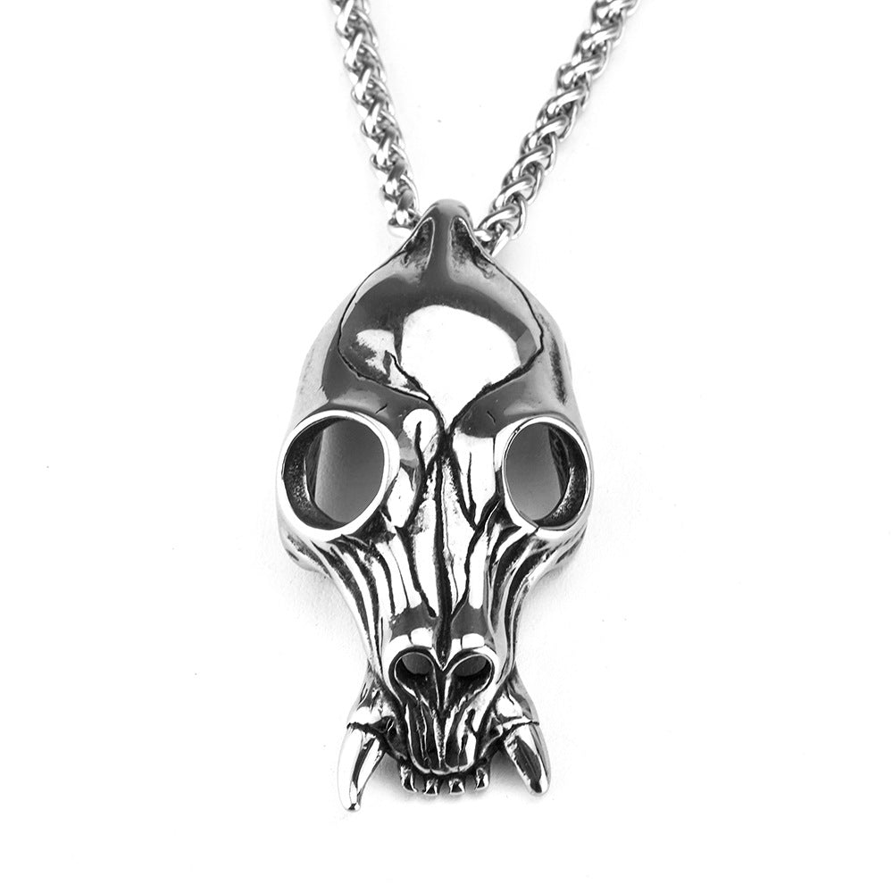 Vintage Men's Jewelry Punk Style Bones Pendant Necklace