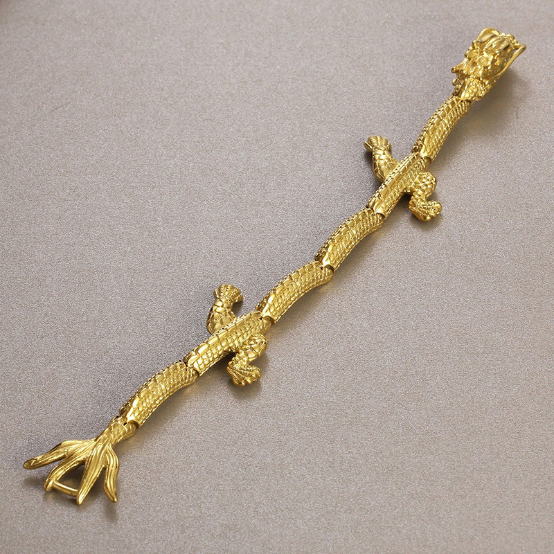 Guochao Benming Year Lucky Transshipment Dragon Bracelet – National Style Stainless