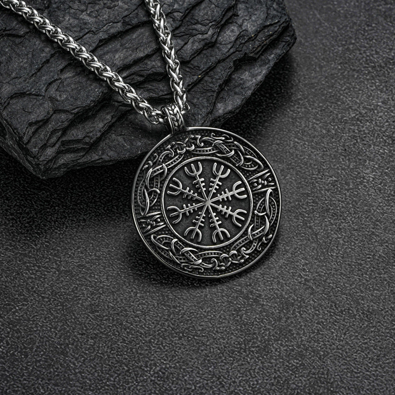 1. Planderful Stainless Steel Viking Compass Necklace for Men A Symbolic Gift of Direction