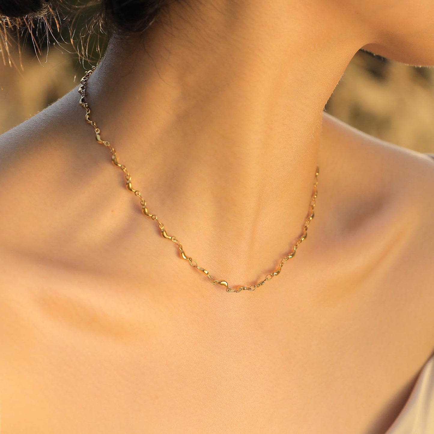 Jewelry Stainless Steel Dolphin Necklace Golden Women Fashion