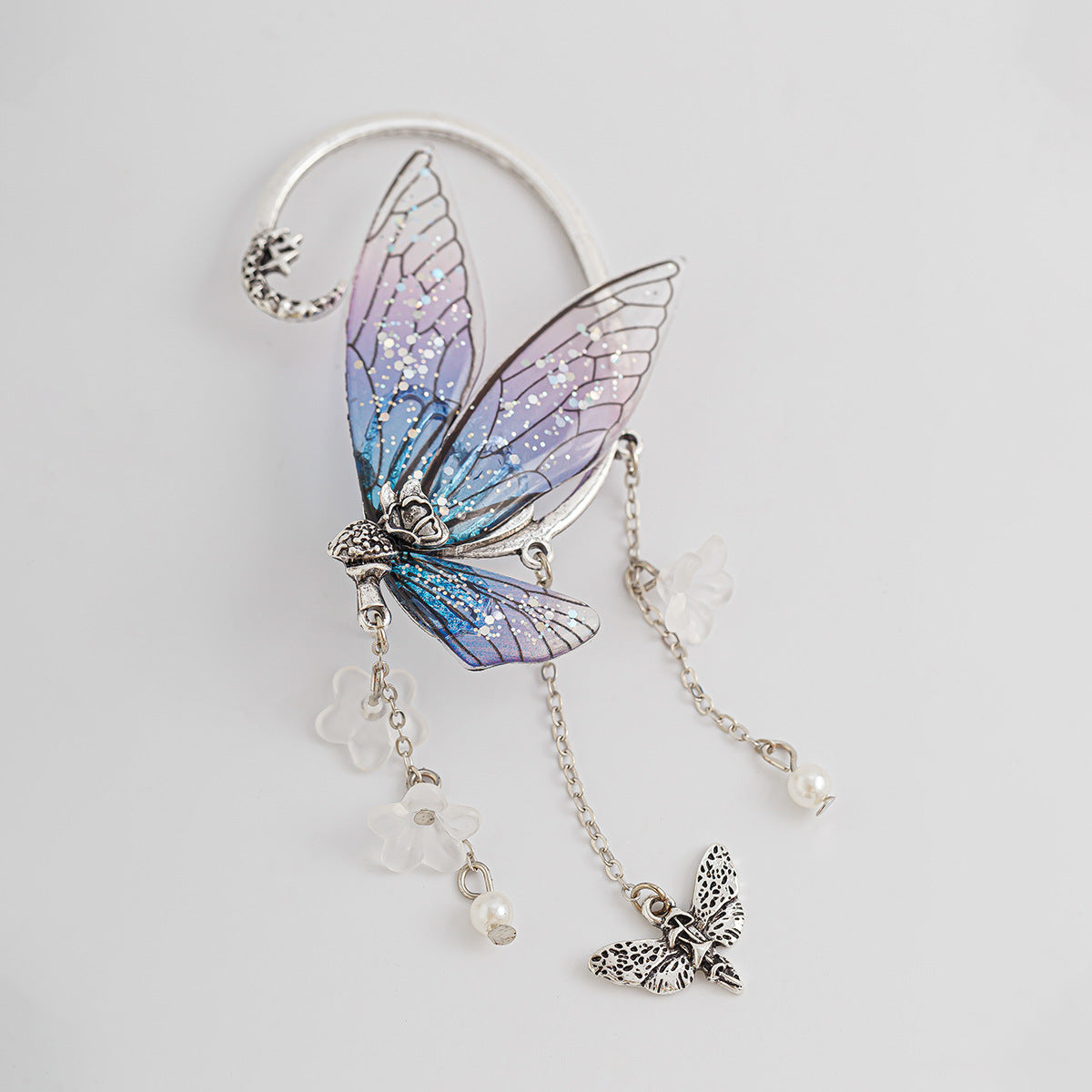 Planderful Elf Ear Earrings Butterfly Outline Wing Statement Jewelry For Women Travelers Vienna Verve