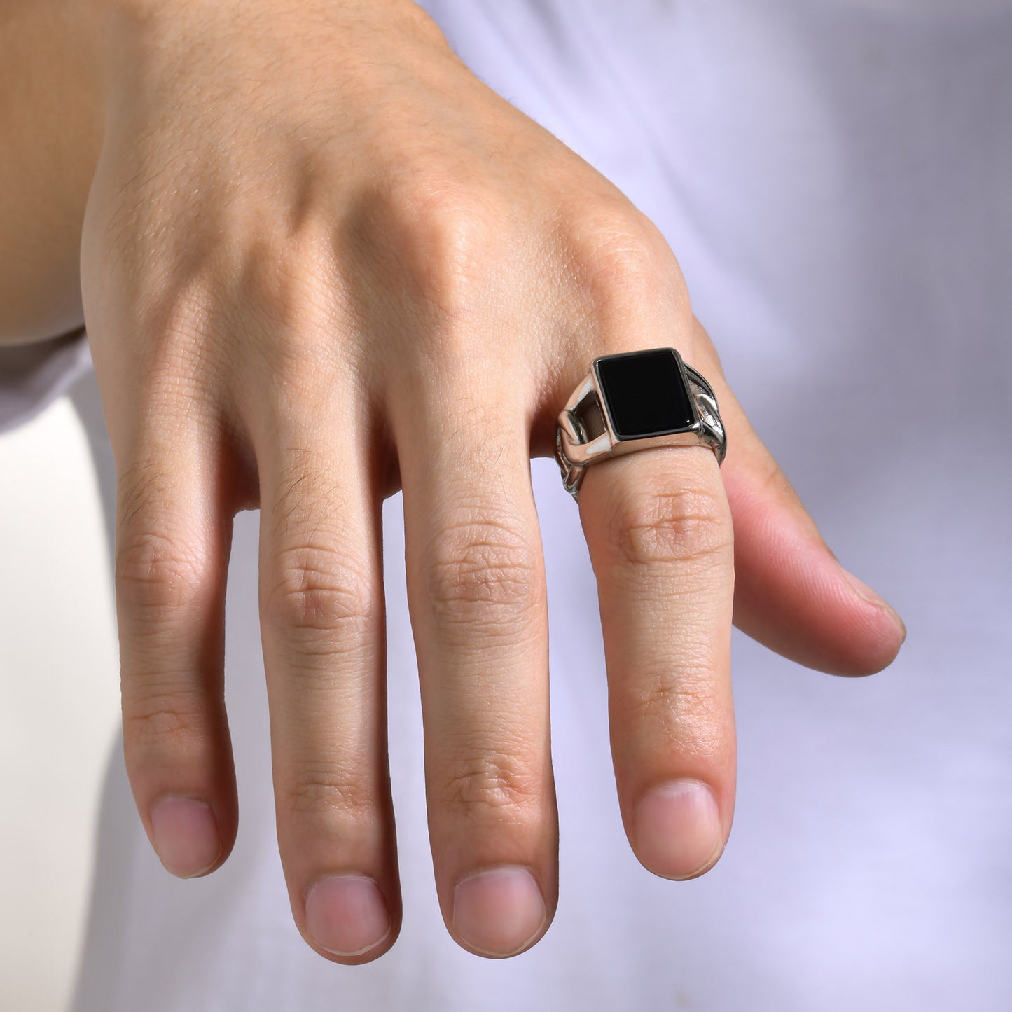 Trendy Men's Jewelry Wholesale Stainless Steel Punk Ring