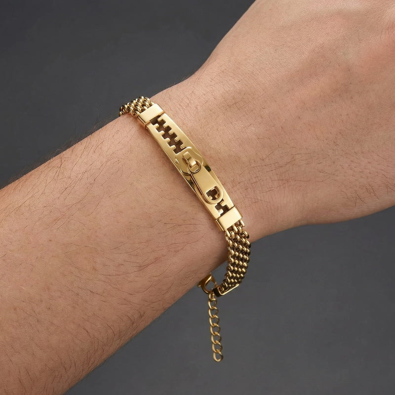 Bent Piece – Design – Zipper Shape Bracelet