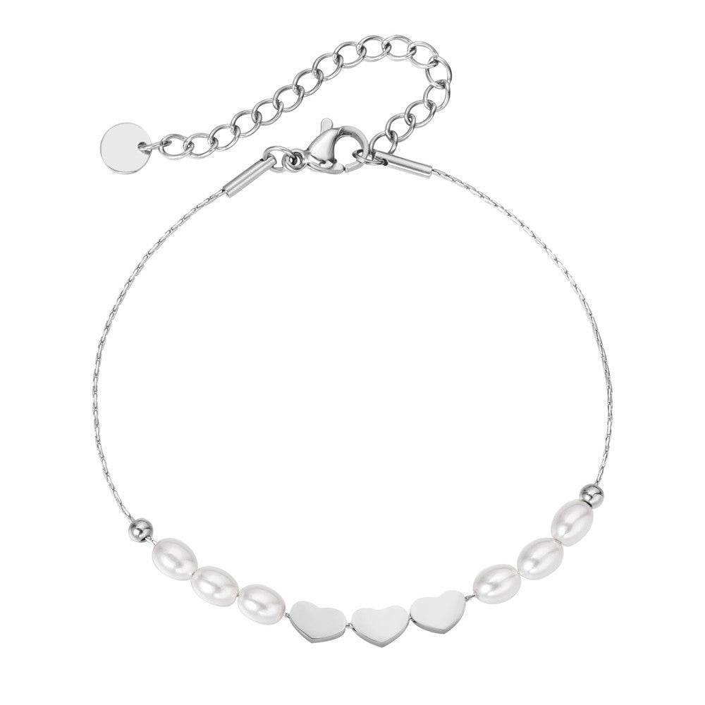 Love Pendant Bracelet For Women Planderful Durable Stainless Steel Minimalist Jewelry Gift