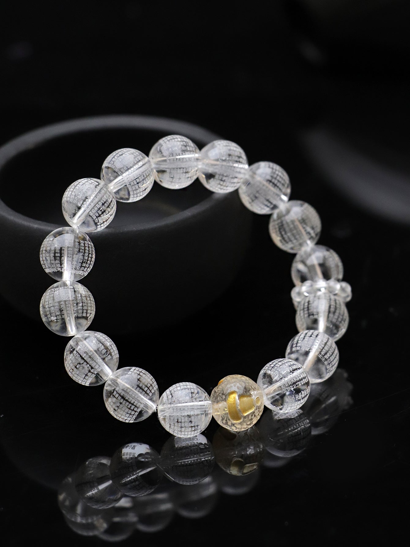 Planderful Fortune's Favor Bracelet – Handcrafted Crystal Buddha Bead Design