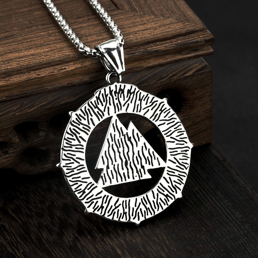 European And American Jewelry Wholesale Men's Viking Pendant Necklace