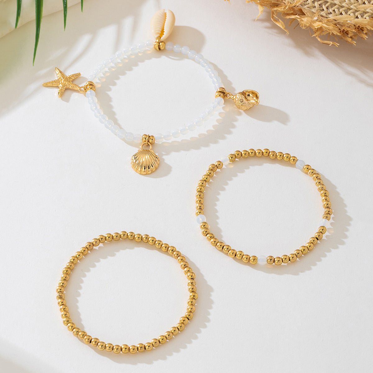 Bohemian Beach Stacked Bracelet Set for Women by Planderful