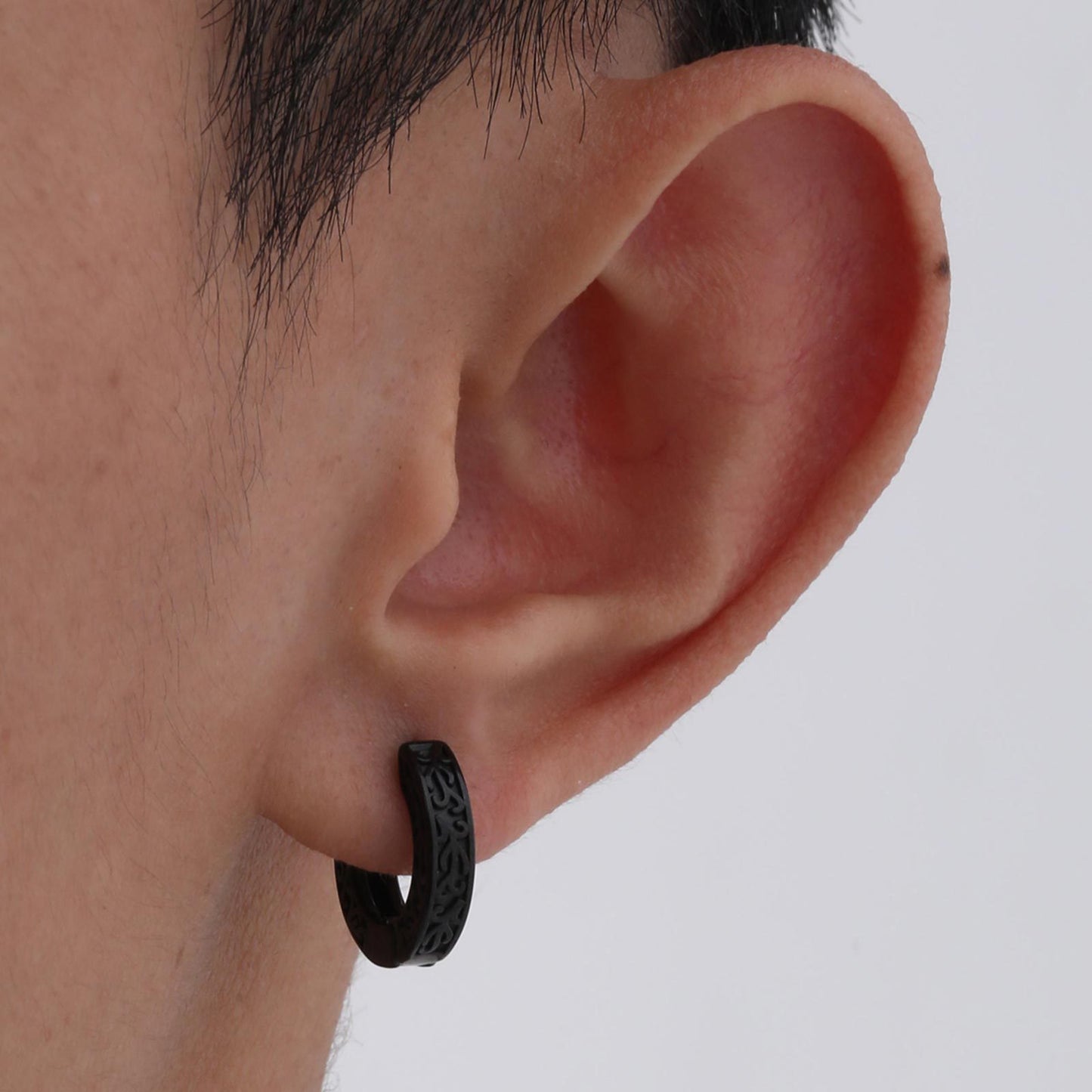 Personalized Men's Stainless Steel Earrings Vintage Hip Hop