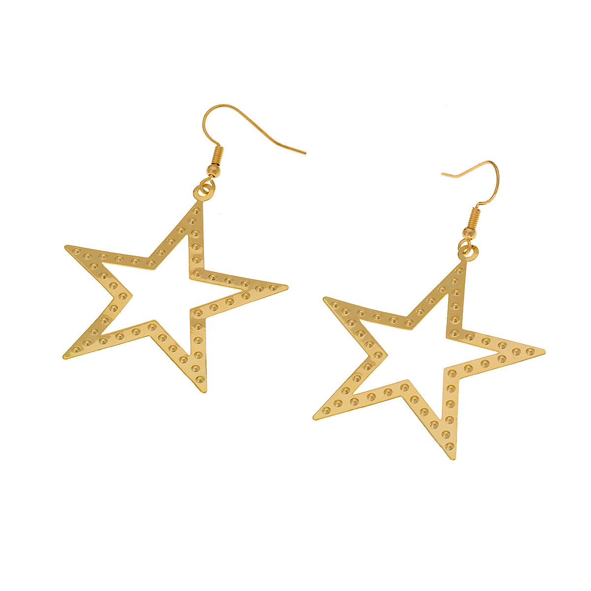 Planderful Vienna Verve Earrings – Fashionable Retro Metal Hollow Star Design