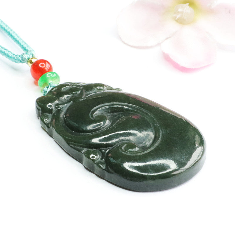 Taqing Hetian Jade Ruyi Pendant