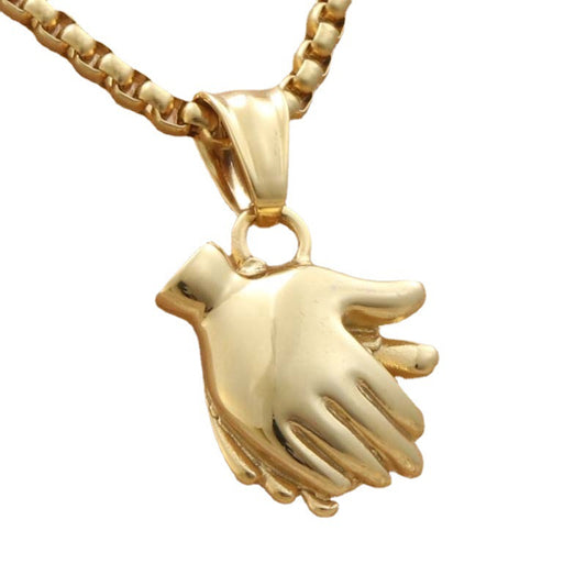 Titanium Steel Clapping Pendant Personality Punk Necklace