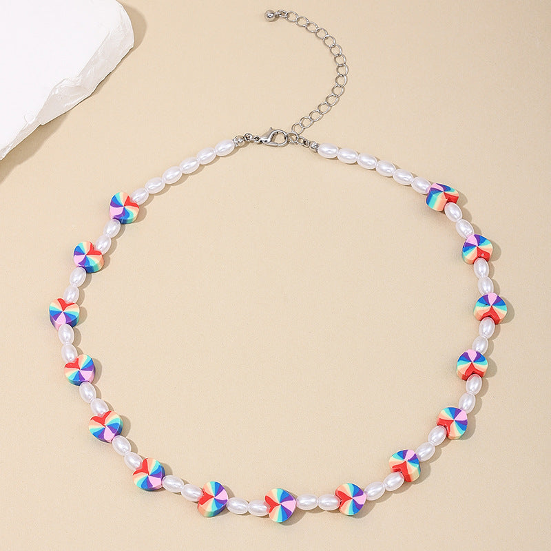 Pastel Pearl Delight Necklace - Vienna Verve Collection