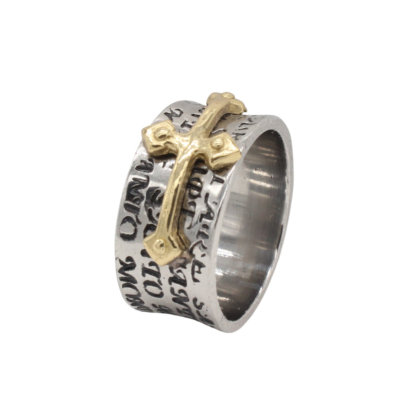 Planderful Everyday Genie – European and American Personalized Retro Cross Men's Titanium Steel Ring