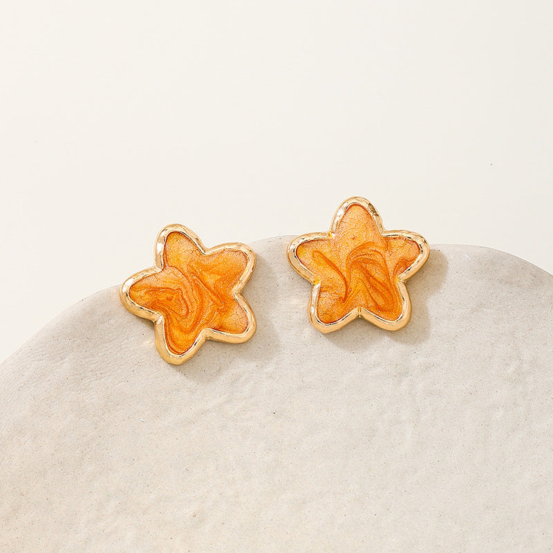 Planderful Vienna Verve Earrings – Stylish Metal Starfish Design