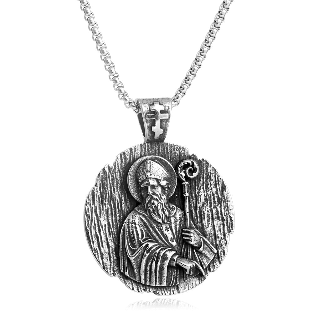 European And American Stainless Steel Portrait Pendant