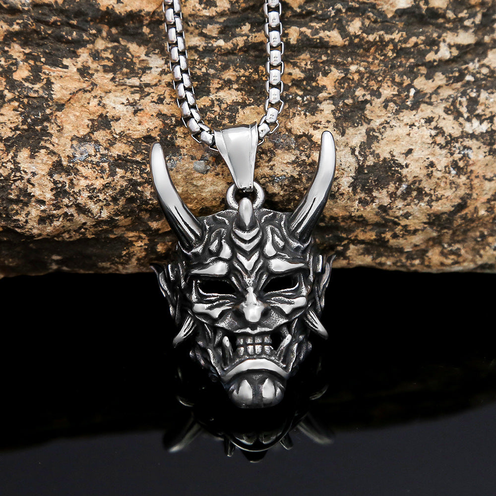 Golden Horn Prajna Titanium Steel Necklace for Men