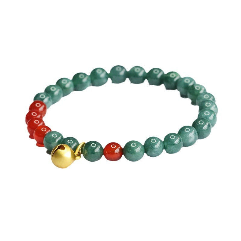 Blue Water Jadeite Agate Style 3 Beaded Bracelet