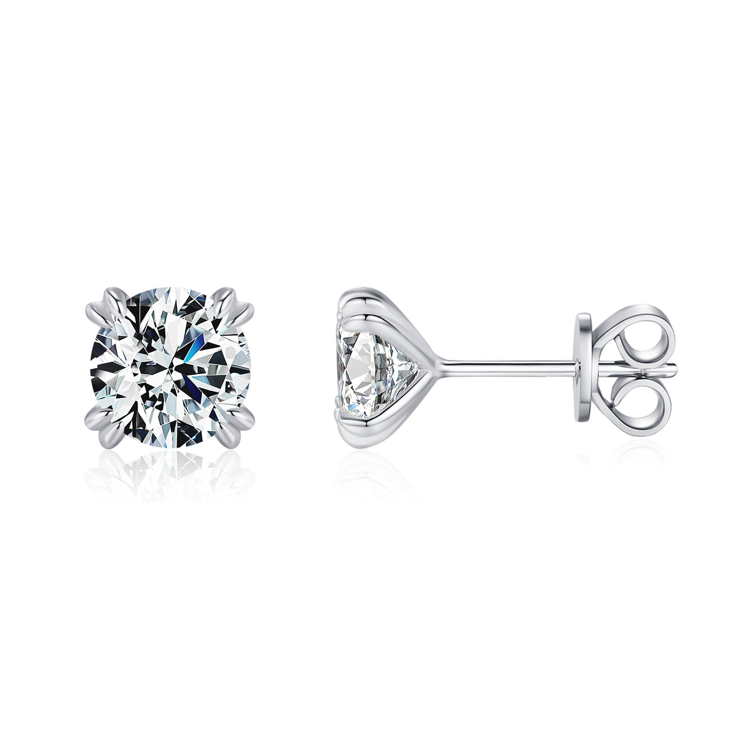 Planderful Moissanite Sparkling Earrings – Elegant Versatile Design with 1.0 Carat Moissanite