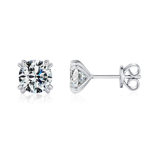 Planderful Moissanite Sparkling Earrings – Elegant Versatile Design with 1.0 Carat Moissanite