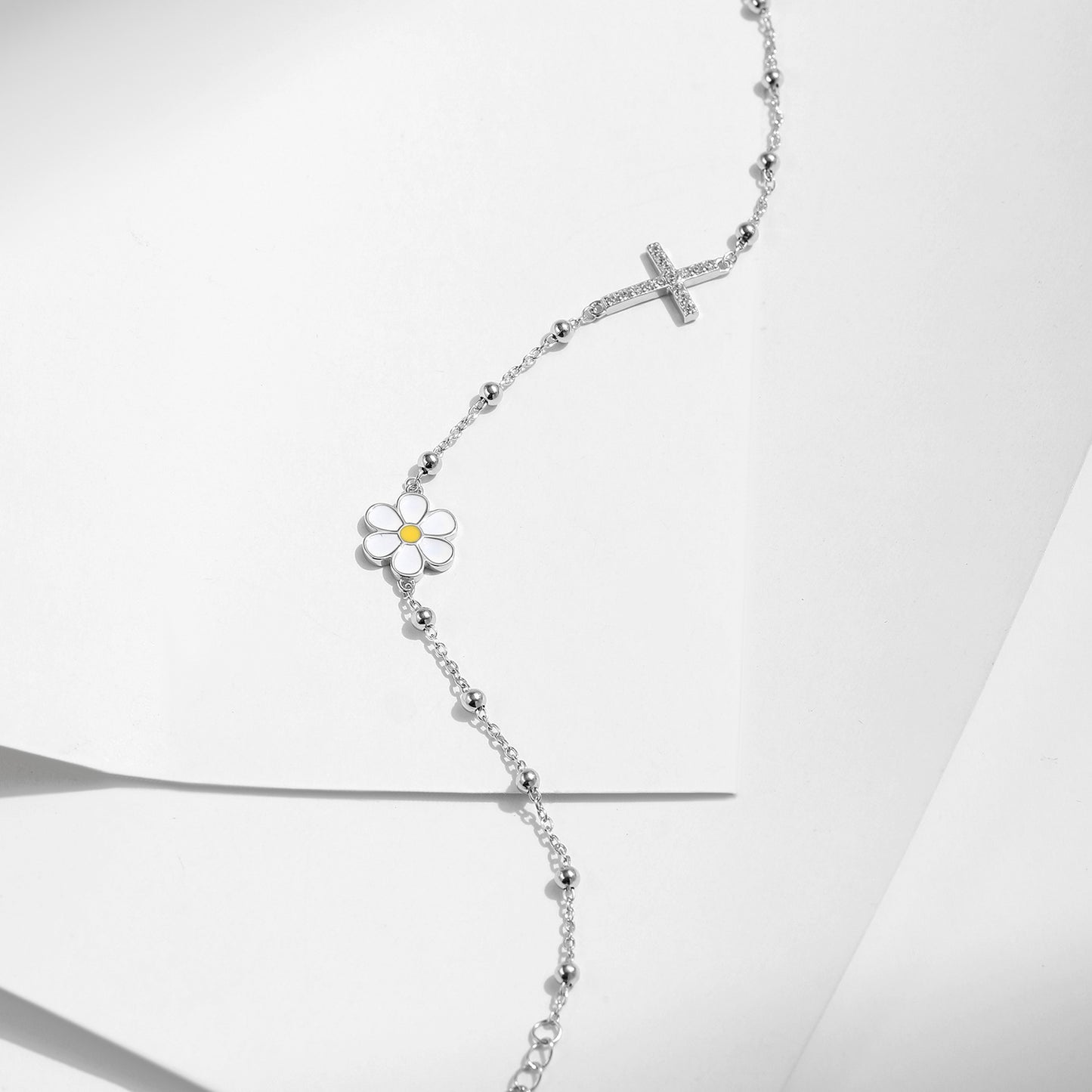 Planderful Everyday Genie Bracelet – Elegant Sterling Silver with Zircon Accents