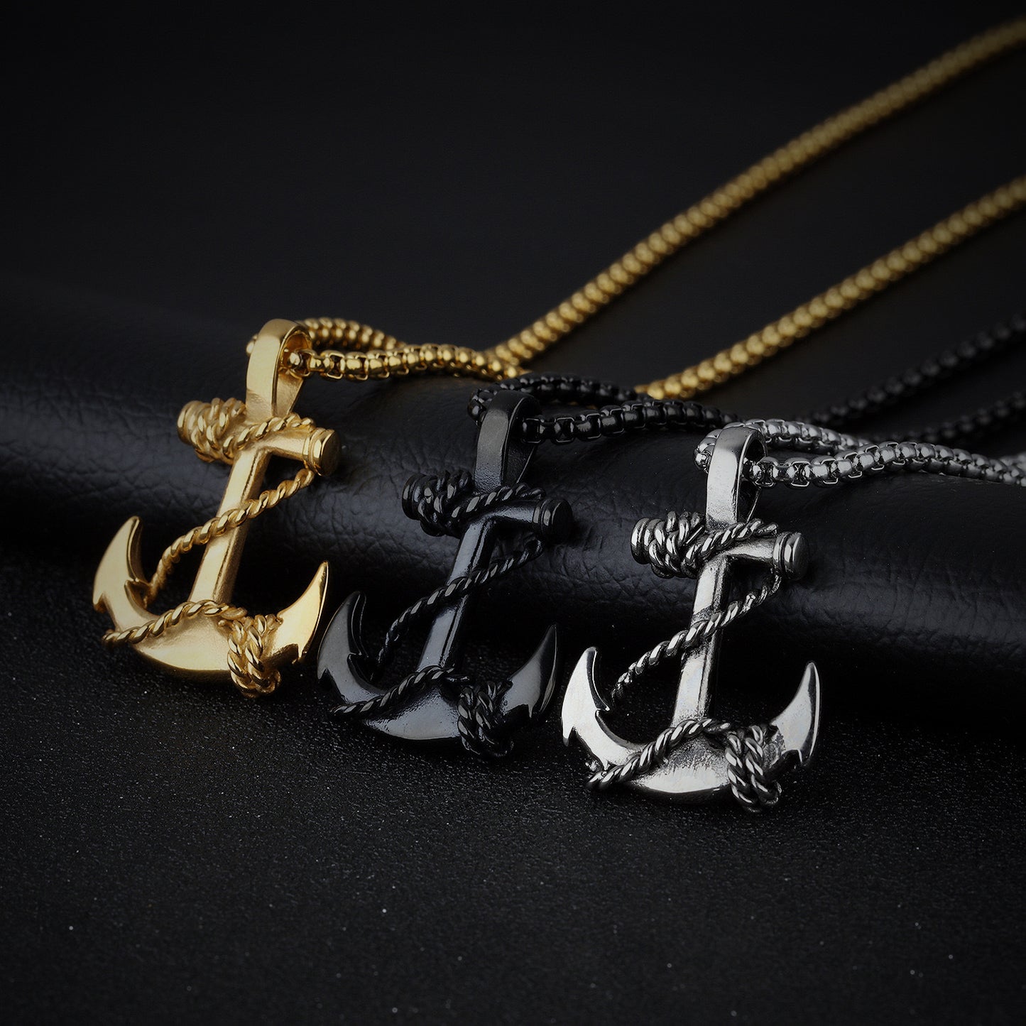 1. Planderful Anchor Necklace For Men In Stainless Steel Nautical Vintage Style Gift For Him