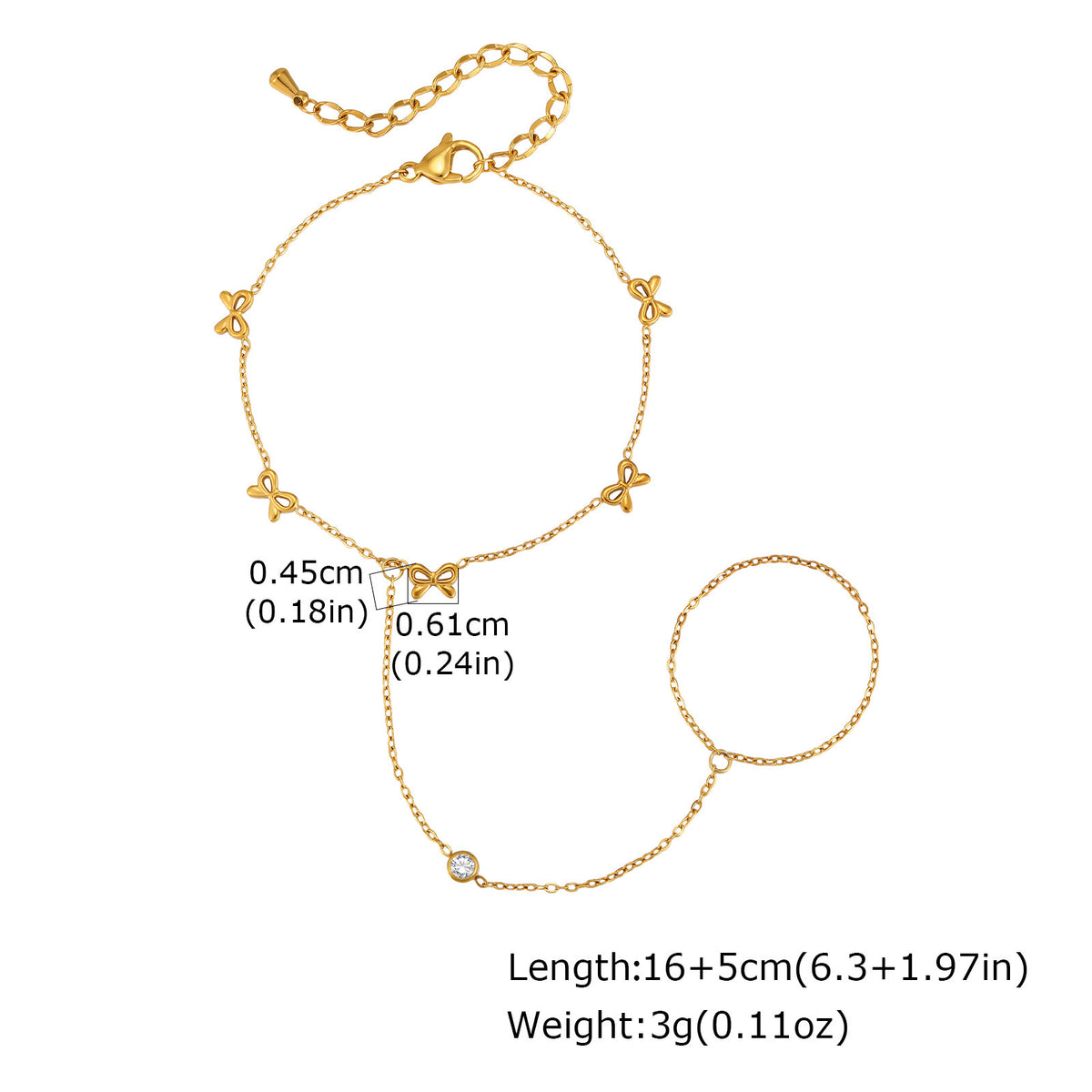 Zircon Stainless Steel Bracelet