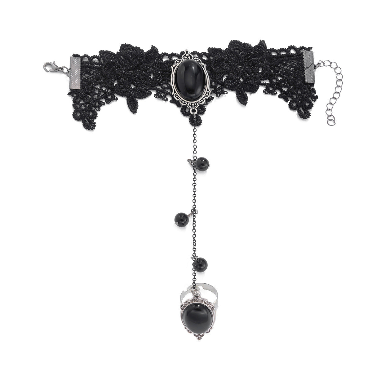 Planderful Gothic Lace Bracelet Vienna Verve Dark Jewelry For Gothic Lovers Personalized Statement Piece