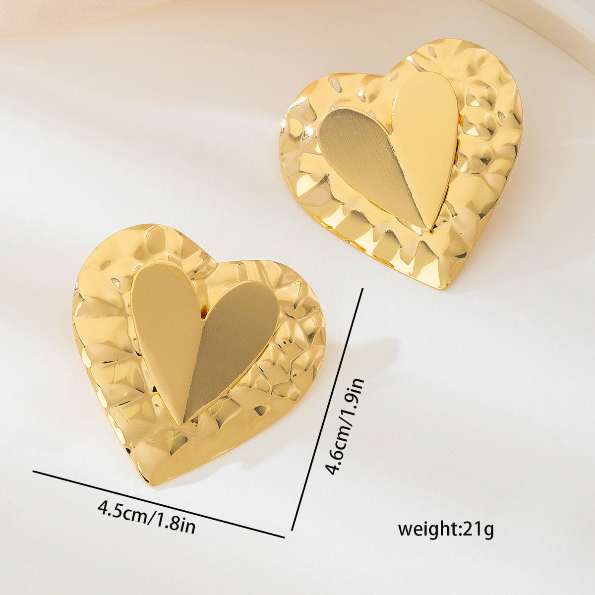 Planderful Vienna Verve Earrings – Elegant Metal Design for Special Occasions