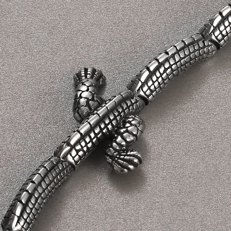 Guochao Benming Year Lucky Transshipment Dragon Bracelet – National Style Stainless