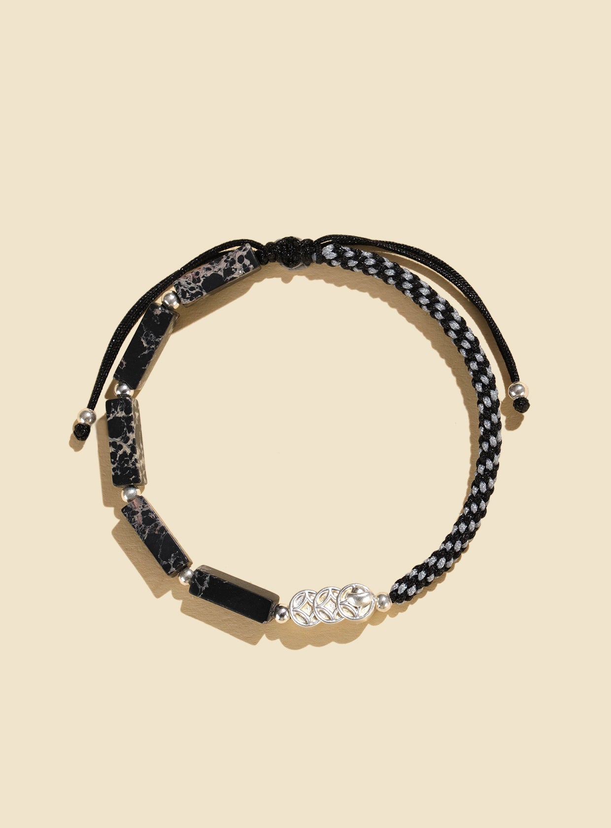 Planderful Fortune's Favor Bracelet – Hand-Woven Couple Design with 925 Silver Elements