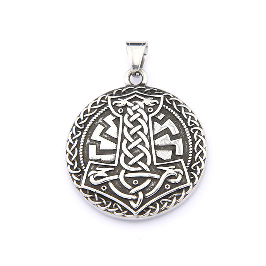 Vintage Viking Stainless Steel Men's Pendant Necklace