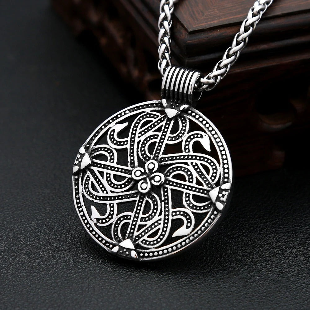 Celtic Viking Stainless Steel Men's Pendant Necklace