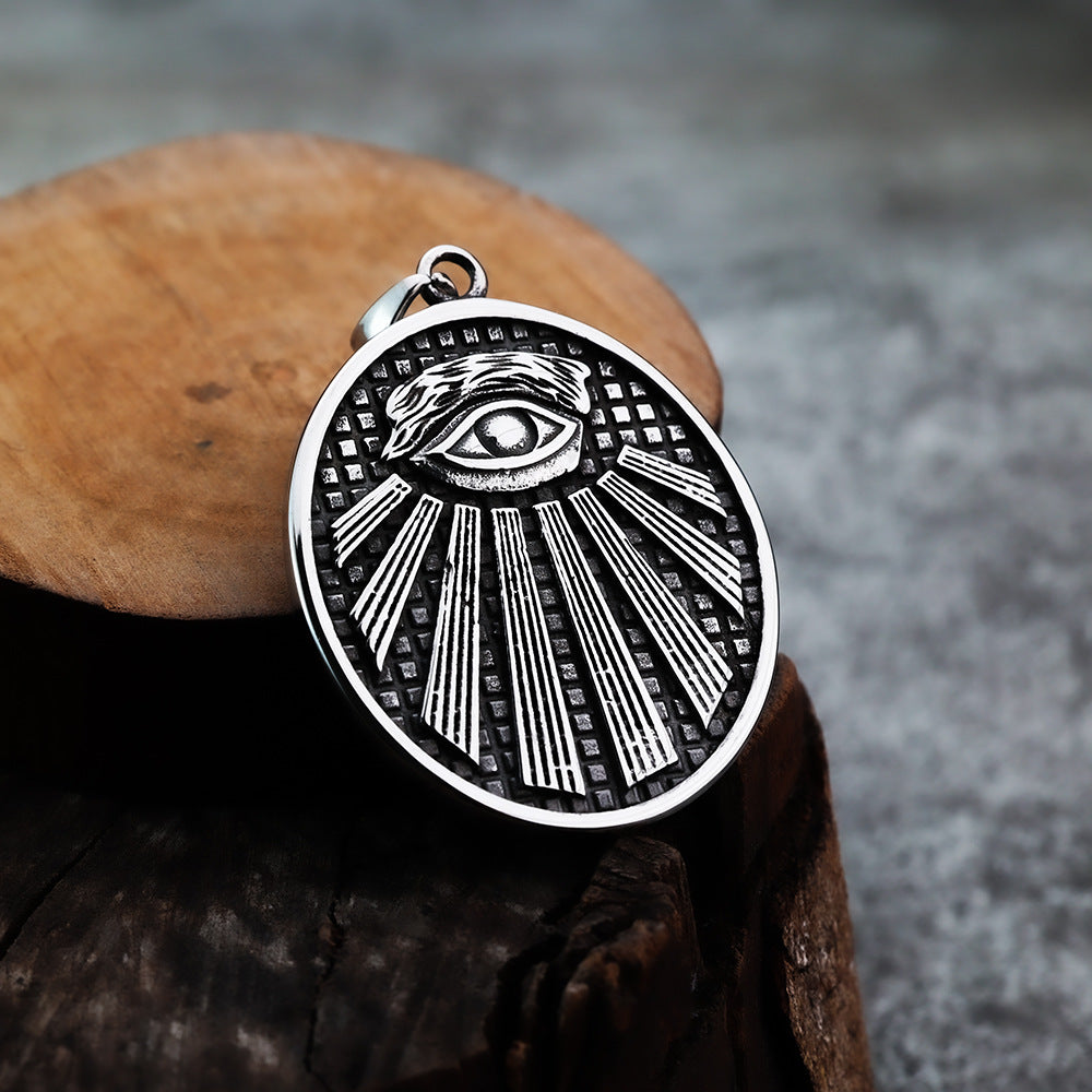 European And American Style Masonic Punk AG Letter Pendant For Men