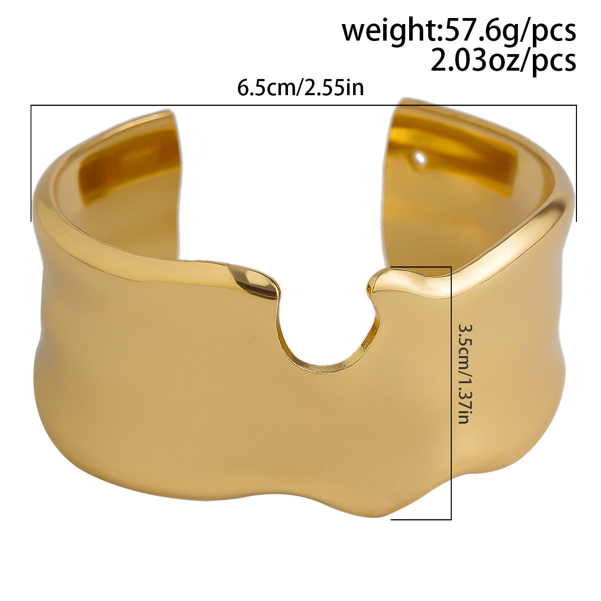 V Shaped Metal Bracelet Planderful Vienna Verve Statement Hand Jewelry For Women